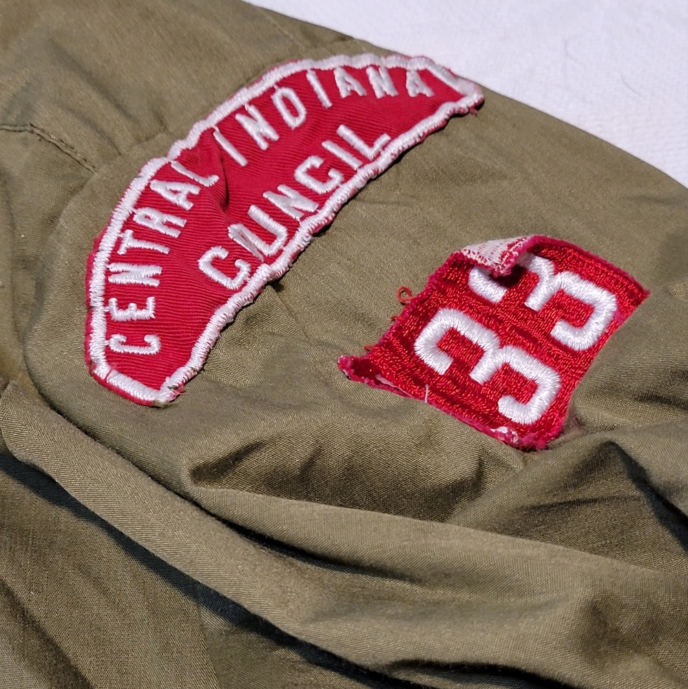 Vintage Boy Scouts of America Shirt with Patches & Buttons Official Medium